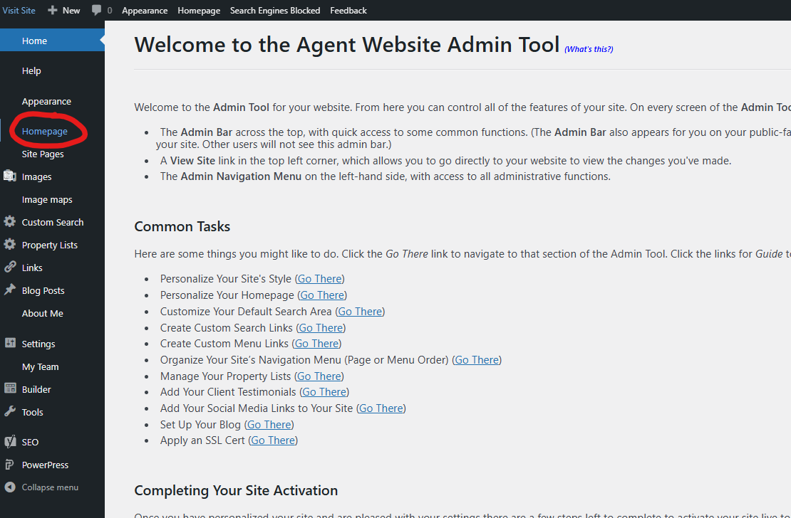 #2 Moxi Admin Home